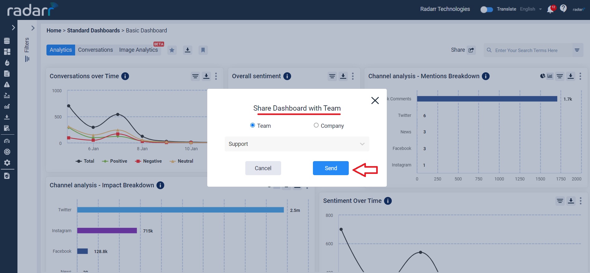 Share Dashboard with Team in Radarr Share Dashboard with Team in Radarr