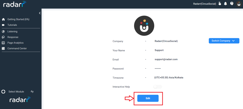 Reset Password in Radarr